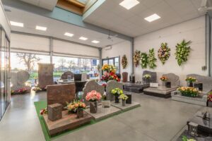 produits au magasin funeraire